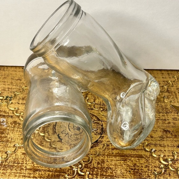 SET of 6 Cowboy Boots‎ 1.5oz Vintage Clear Shot Glasses - Picture 9 of 13